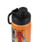 Marvel Avengers Stainless Steel Water Bottle for Kids, 700ml, Leakproof with Carry Handle, BPA Free School Water Bottle for Boys, Travel, Sports & Outdoor Activities