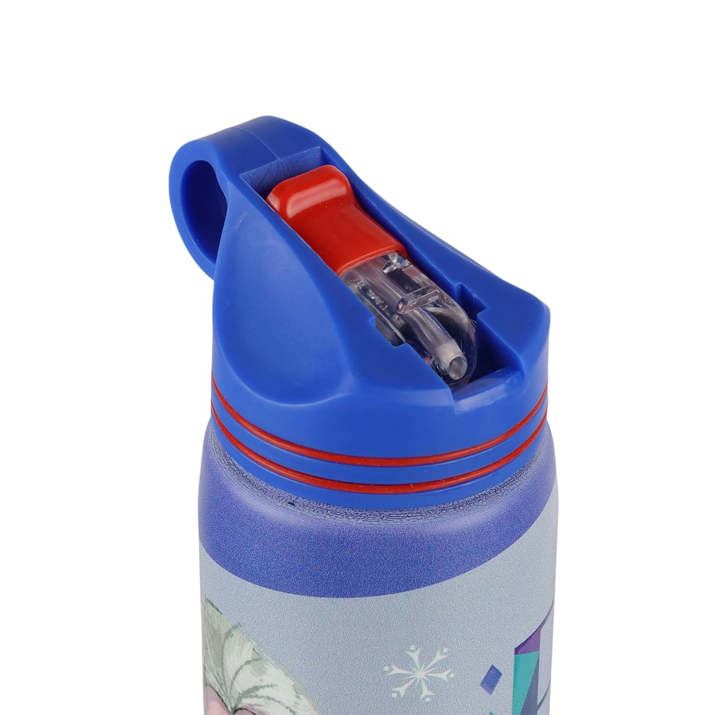 Disney Frozen Stainless Steel Water Bottle for Kids, Leakproof Sipper Bottle with Carry Loop, BPA-Free Metal Water Bottle for School, Travel, Picnic, Sports & Daily Hydration for Girls (Royal Blue)