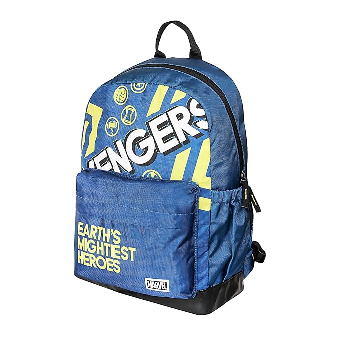 Marvel Avengers 17 Inch | 22 Ltrs Casual Backpack with Faux Leather Base