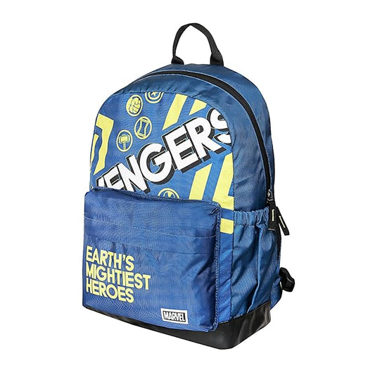 Marvel Avengers 17 Inch | 22 Ltrs Casual Backpack with Faux Leather Base
