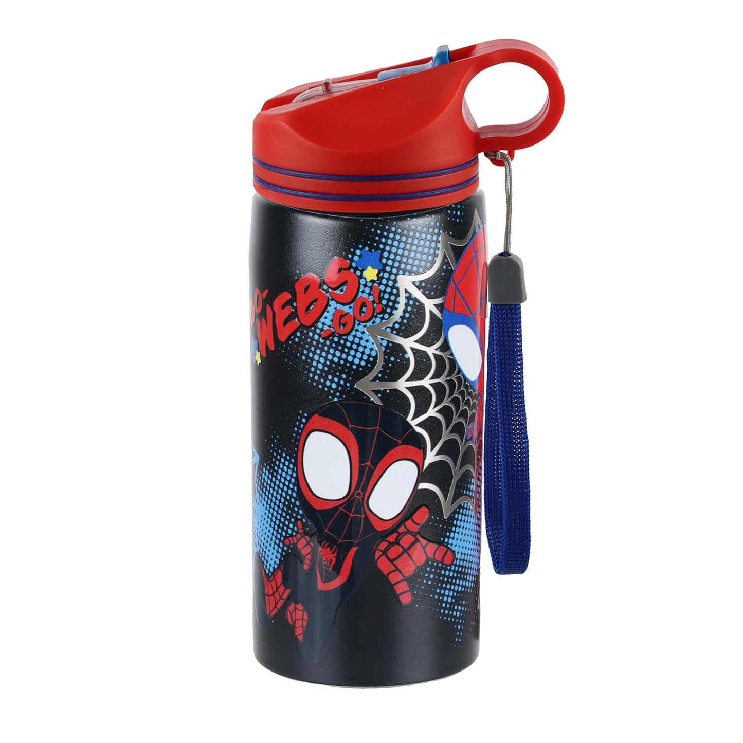 Marvel Avengers Superhero Spiderman Stainless Steel SIngle Wall Sipper Water Bottle
