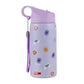 Disney Frozen Stainless Steel Water Bottle for Kids, Leakproof Sipper Bottle with Carry Loop, BPA-Free Metal Water Bottle for School, Travel, Picnic, Sports & Daily Hydration for Girls (Lavender)