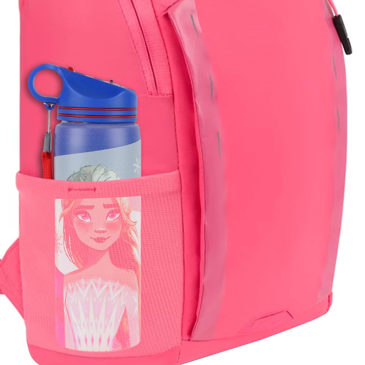 Disney Frozen Stainless Steel Water Bottle for Kids, Leakproof Sipper Bottle with Carry Loop, BPA-Free Metal Water Bottle for School, Travel, Picnic, Sports & Daily Hydration for Girls (Royal Blue)