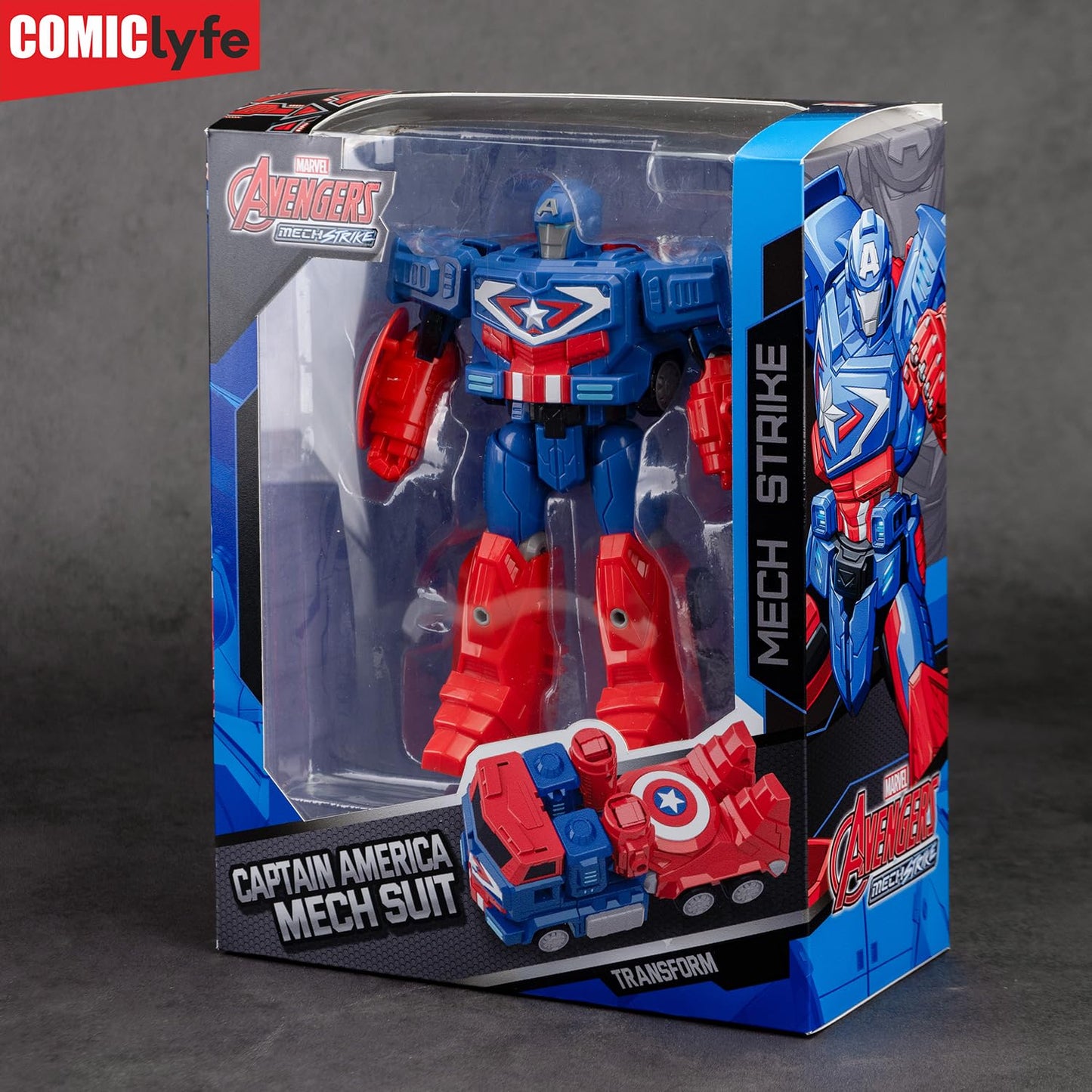 Marvel Captain America Transforming Mech Suit Truck 2 in 1 Toy
