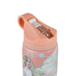 Disney Frozen Stainless Steel Water Bottle for Kids, Leakproof Cartoon Printed Sipper Bottle with Strap, BPA Free Non-Insulated for School, Travel 500ml