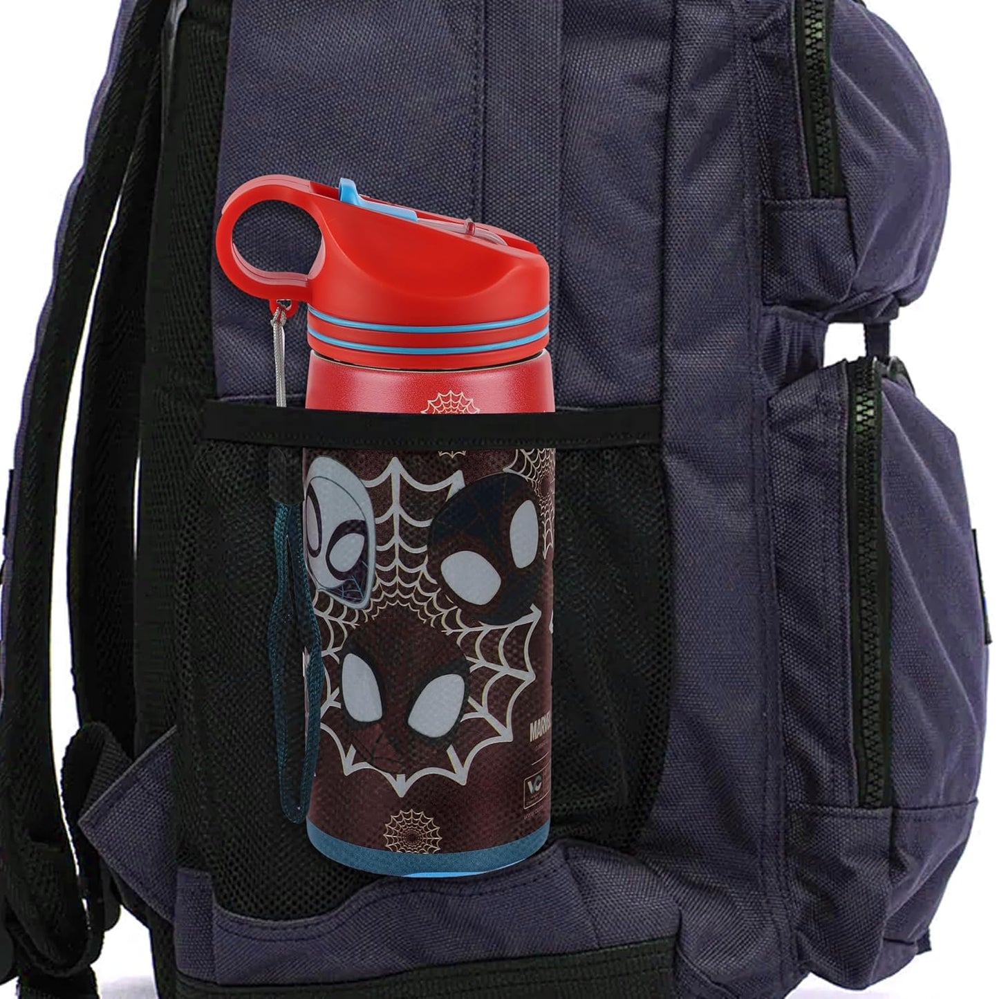 Superhero Spiderman Stainless Steel SIngle Wall Sipper Water Bottle