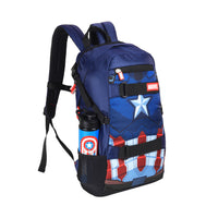 Marvel Avengers Captain America 29 liters Linen Polyester Durable Fabric Office Backpack -AZ 250, Multicolor