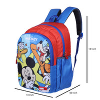 Disney Kids Mickey Mouse and Donald Duck School Bag | Blue & Red | AZ906