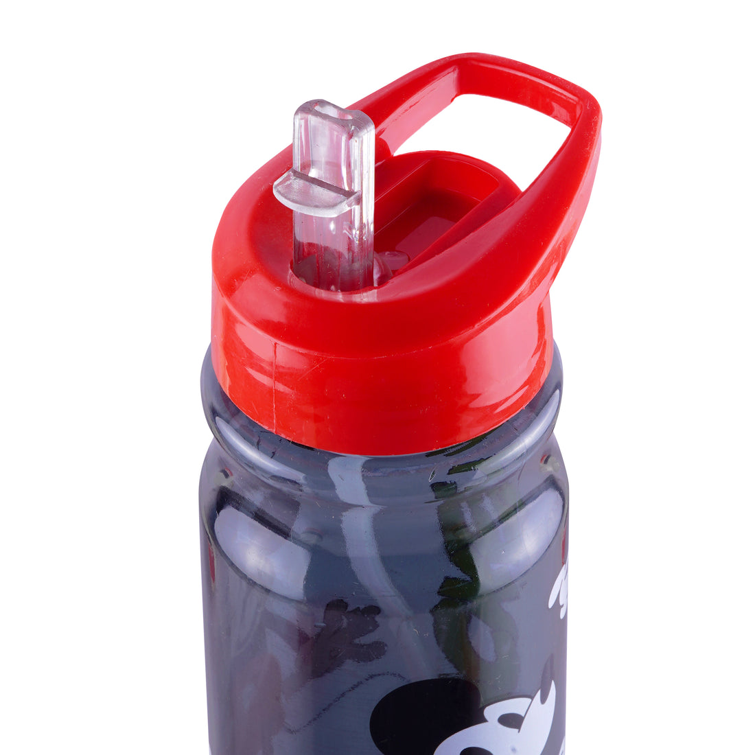 DISNEY Mickey Mouse Plastic Unisex Kids School Water Bollte 500 ml Bottle  (Pack of 1, Red, Grey, Plastic)