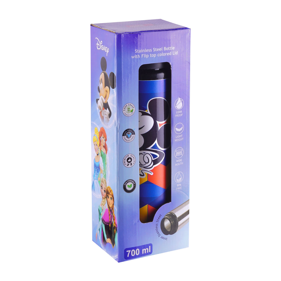 Disney Mickey Mouse Steel Single Wall Water Bottle | Blue | AZ2025