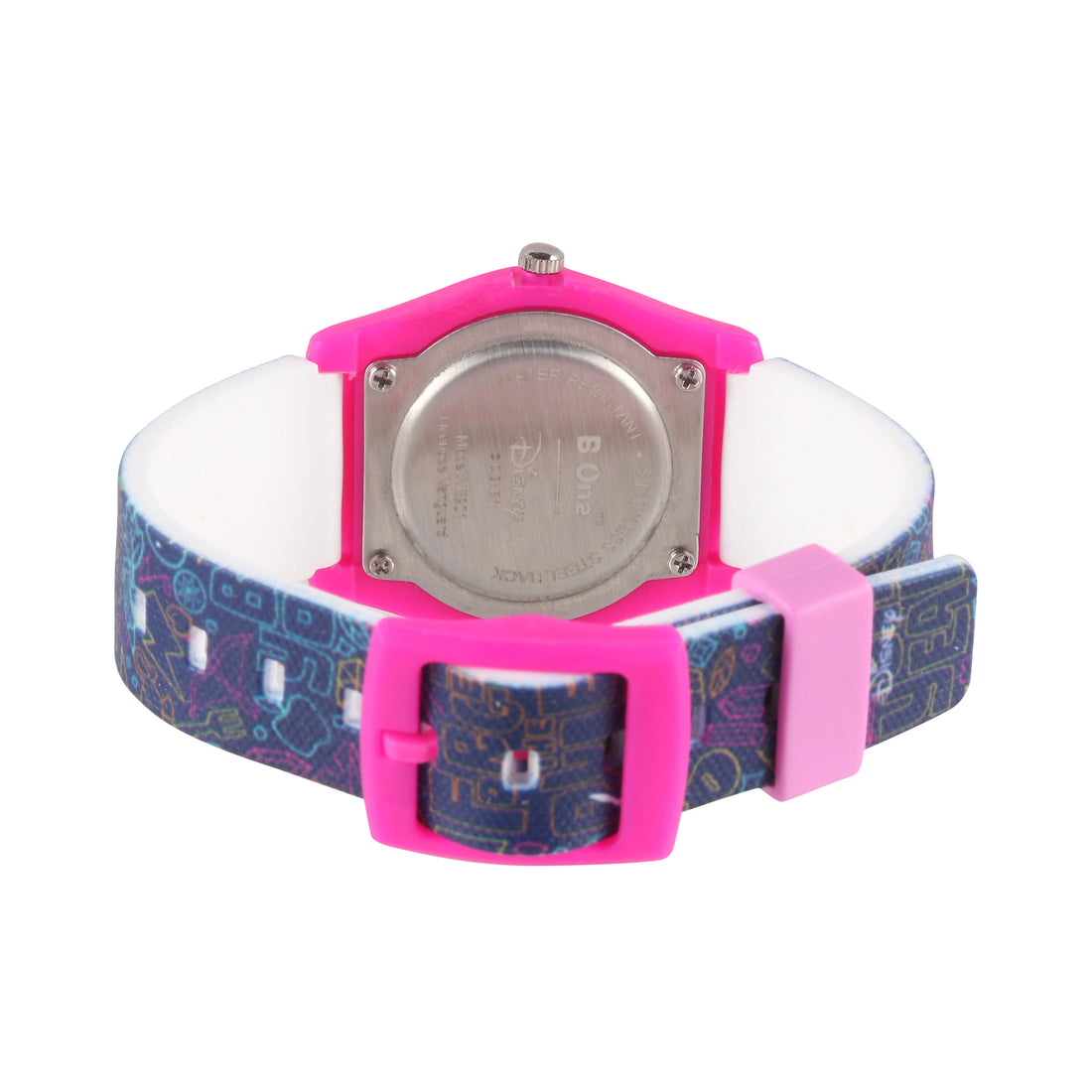 Disney Princess Blue Strap with Silver Dial Wrist Watch for Kids