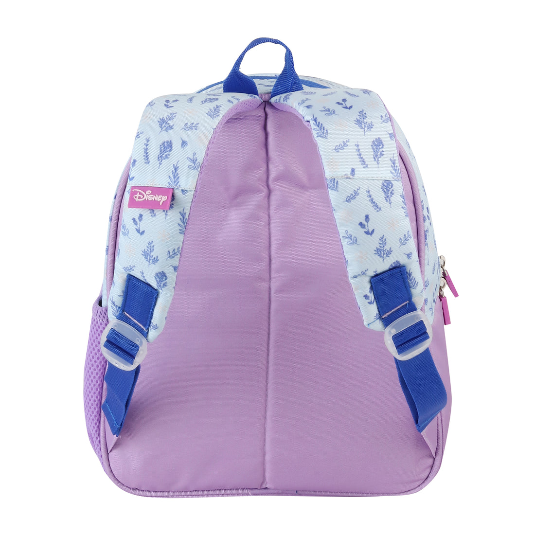 Disney Kids School Bag Soft Plush Backpacks Cartoon Printed Anna & Elsa School Bag for Unisex Kids | Casual Bagpack | PURPLE & BLUE (5-12 Years) AZ930