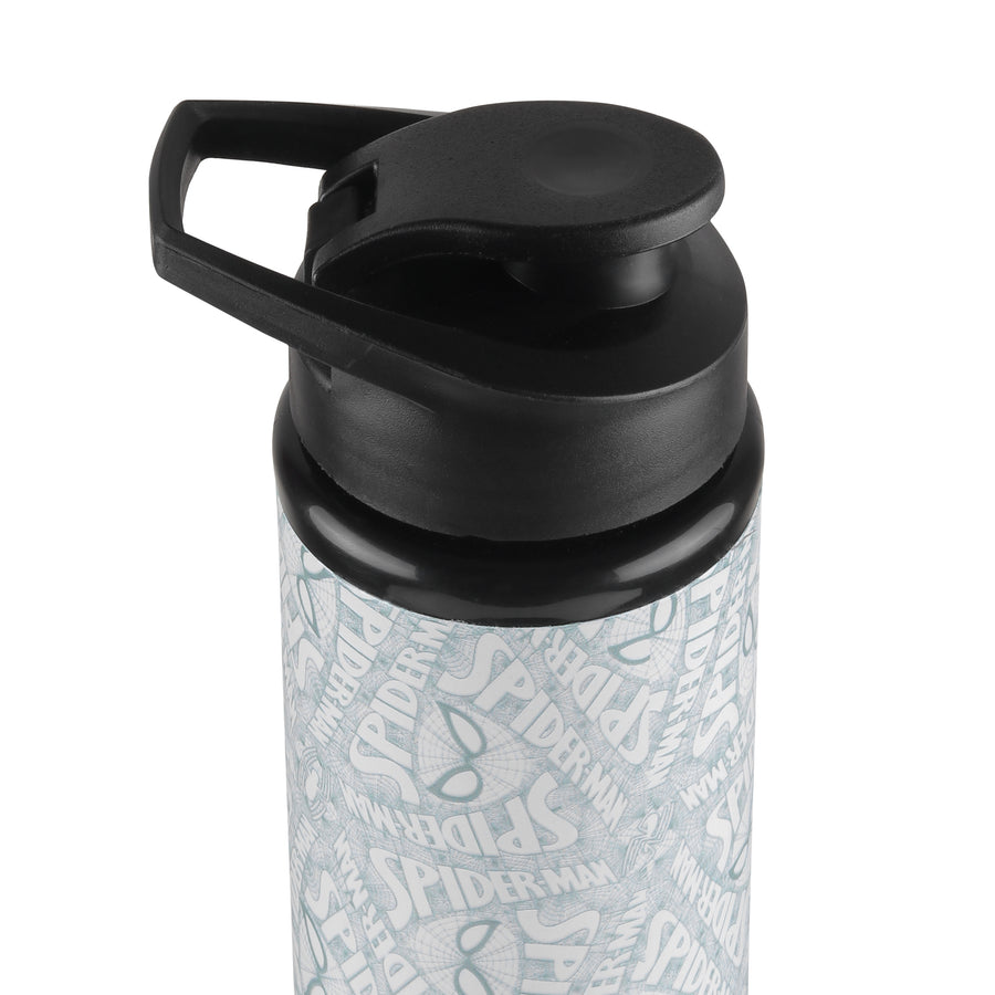 Marvel Avengers Logo Steel Water Bottle - White: Stay Hydrated with Earth's Mightiest Heroes