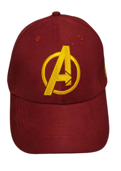 Marvel Avengers Logo Maroon Cap for Men - Show Your Superhero Style with this Iconic Headwear