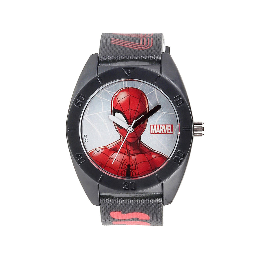 Marvel Comics Kid's Marvel Spider Man Analog Black Strap Watch for 5-10-year - AZ98