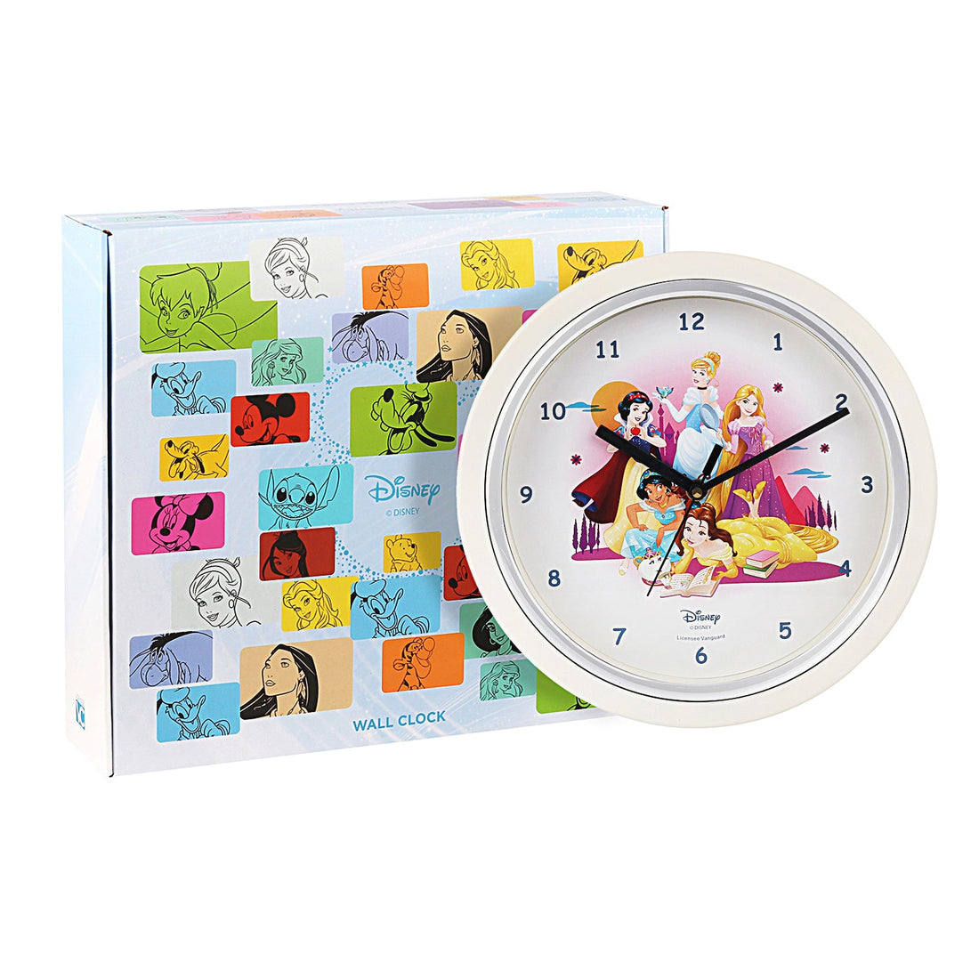 Disney Princess Wall Clock Multicolor