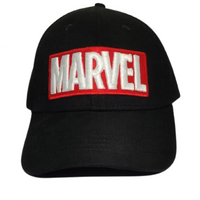 Marvel Black Cap Big Size Embroidery Work-