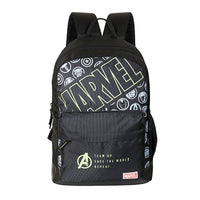 Marvel Avengers Team Up 17 Inch Casual Backpack with Faux Leather Base|Black-AZ146