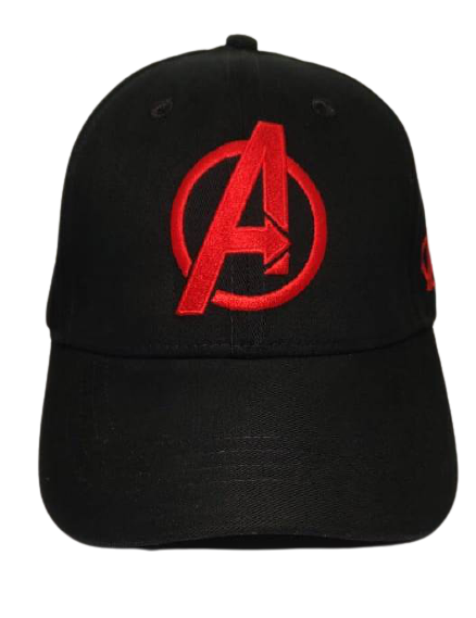 Marvel Avengers with Avengers Logo Embroidery Work Black Colour