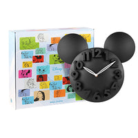 Disney Mickey Mouse Big Digit 3D Wall Clock Multicolor