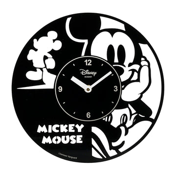 Disney Mickey Mouse Acrylic Wall Clock - Classic Black Design for Timeless Charm