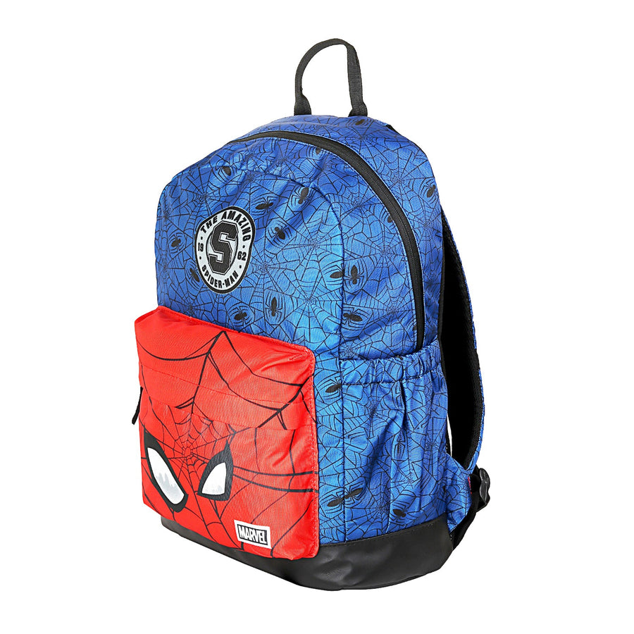 Marvel Spider-Man 17 Inch | 22 Ltrs Casual Backpack With Faux Leather Base Multicolor-AZ139