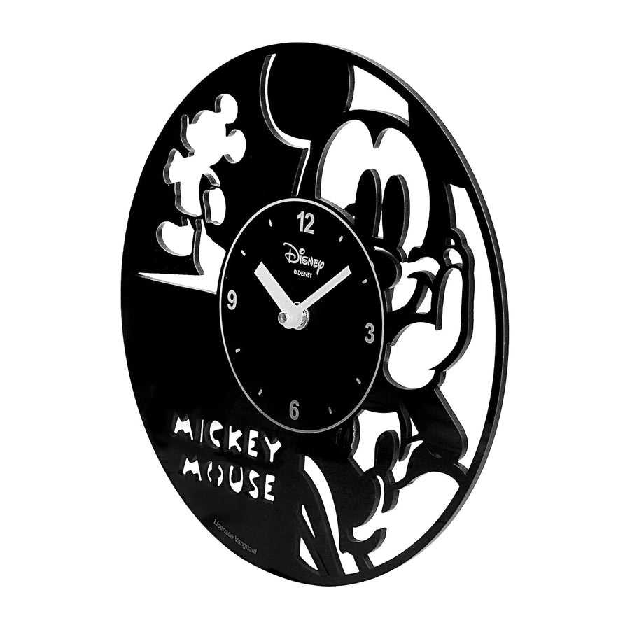 Disney Mickey Mouse Acrylic Wall Clock - Classic Black Design for Timeless Charm