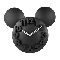 Disney Mickey Mouse Big Digit 3D Wall Clock Multicolor