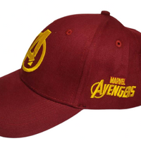 Marvel Avengers Logo Maroon Cap for Men - Show Your Superhero Style with this Iconic Headwear