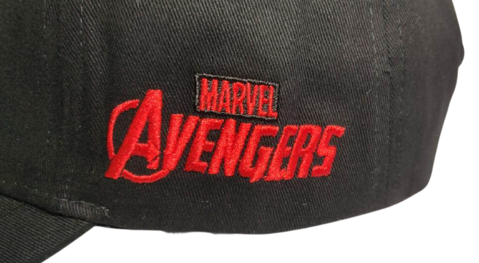 Marvel Avengers with Avengers Logo Embroidery Work Black Colour