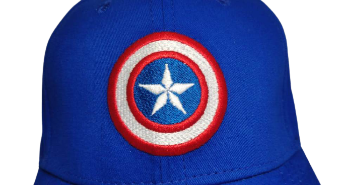 Marvel Unisex-Adult Caption America Cap with Embroidery Work (Blue