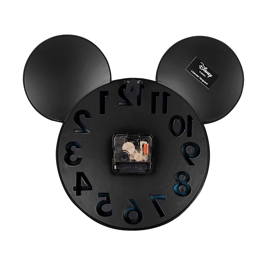 Disney Mickey Mouse Big Digit 3D Wall Clock Multicolor