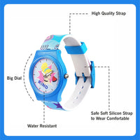 Disney Analogue Unisex-Adult Watch (Multicolour Dial Colored Strap)