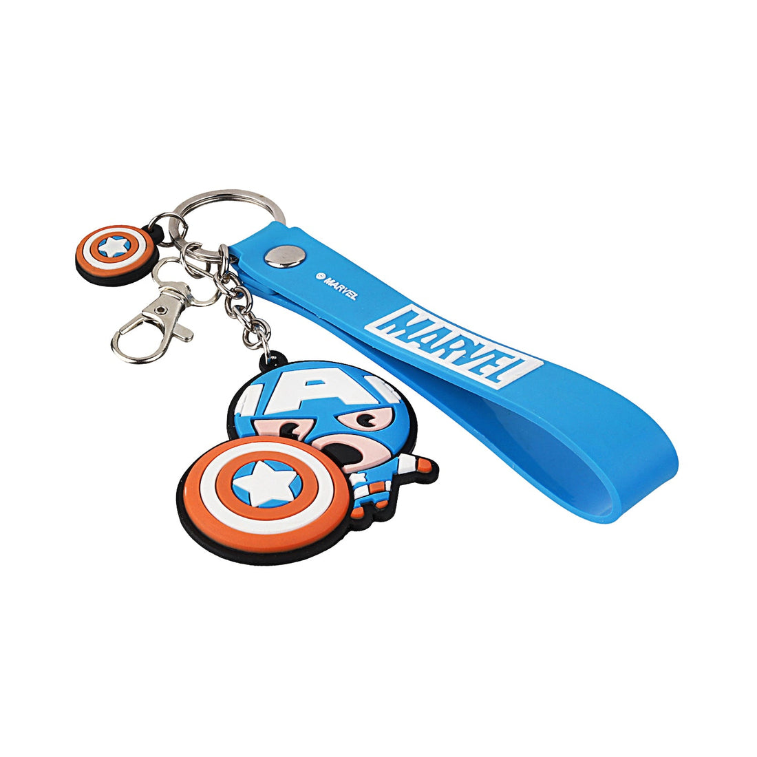 Marvel Avengers Captain America Blue Shield PVC Keychain | Hero's Accessory