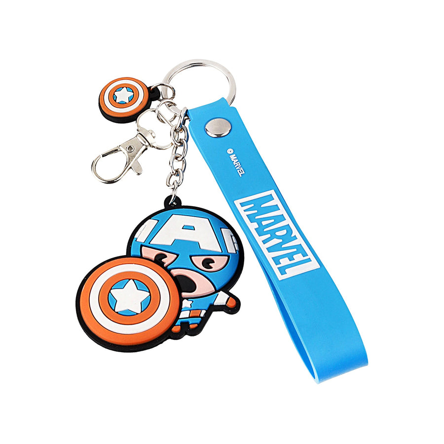 Marvel Avengers Captain America Blue Shield PVC Keychain | Hero's Accessory