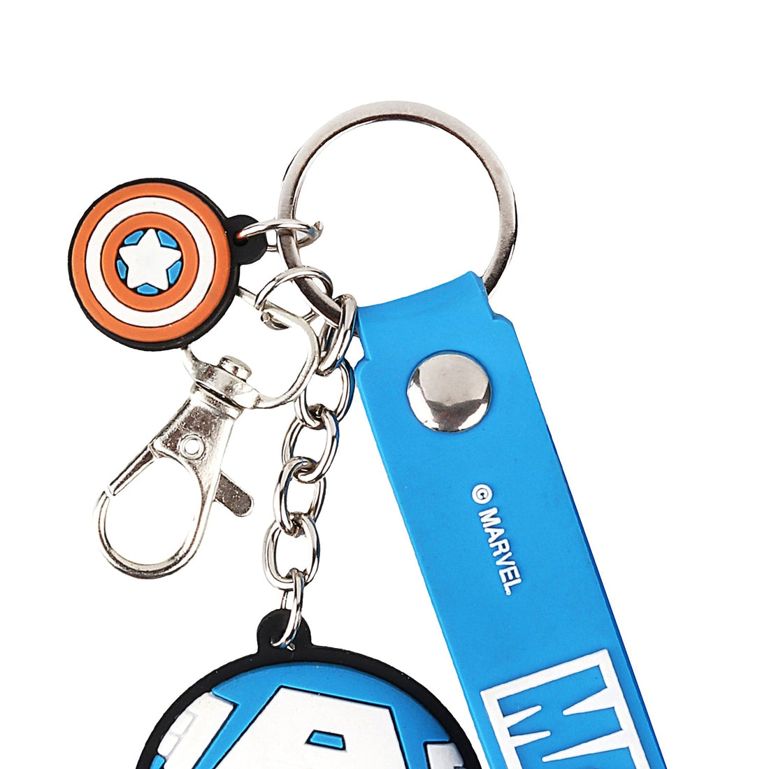 Marvel Avengers Captain America Blue Shield PVC Keychain | Hero's Accessory