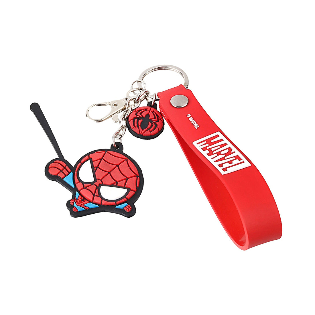 Marvel Spider-Man Red PVC Keychain - Webbed Wonder Edition