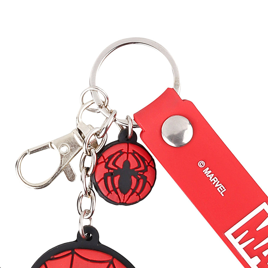 Marvel Spider-Man Red PVC Keychain - Webbed Wonder Edition