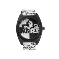 Lucas Star Wars Kids Round Analogue Wrist Watch - Black and White