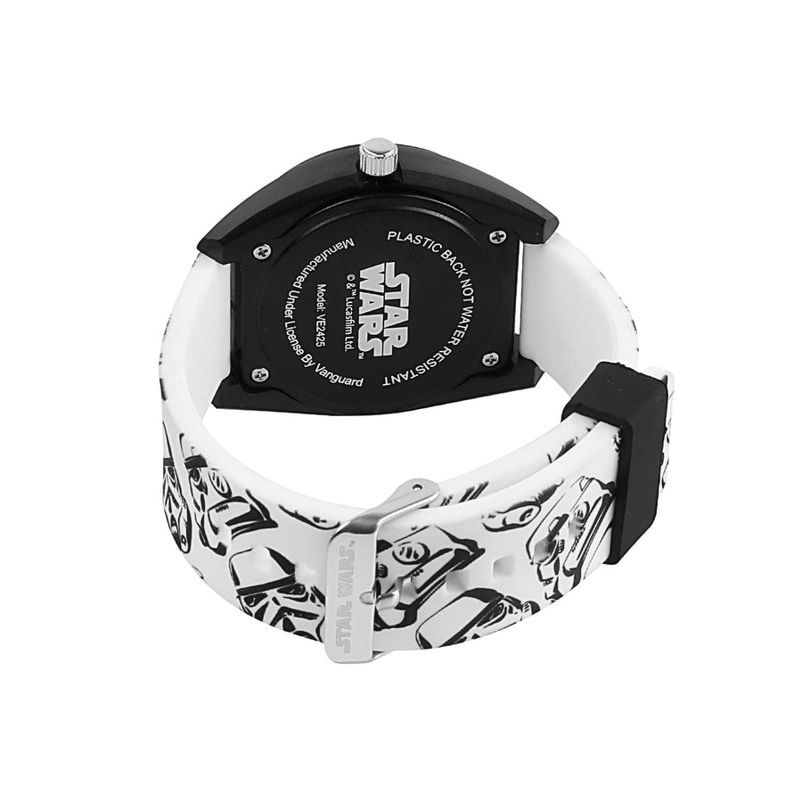 Lucas Star Wars Kids Round Analogue Wrist Watch - Black and White