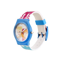 Disney Princess for Kids Round Analogue Wrist Watch - Age 3 to 12 Years (Elsa and Anna Blue)-AZ21