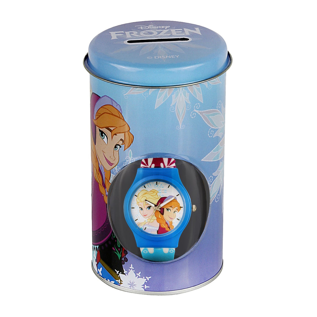 Disney Princess for Kids Round Analogue Wrist Watch - Age 3 to 12 Years (Elsa and Anna Blue)-AZ21