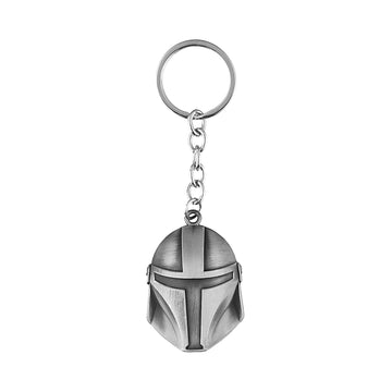 Star Wars The Mandalorian Metal Keychain (Silver)