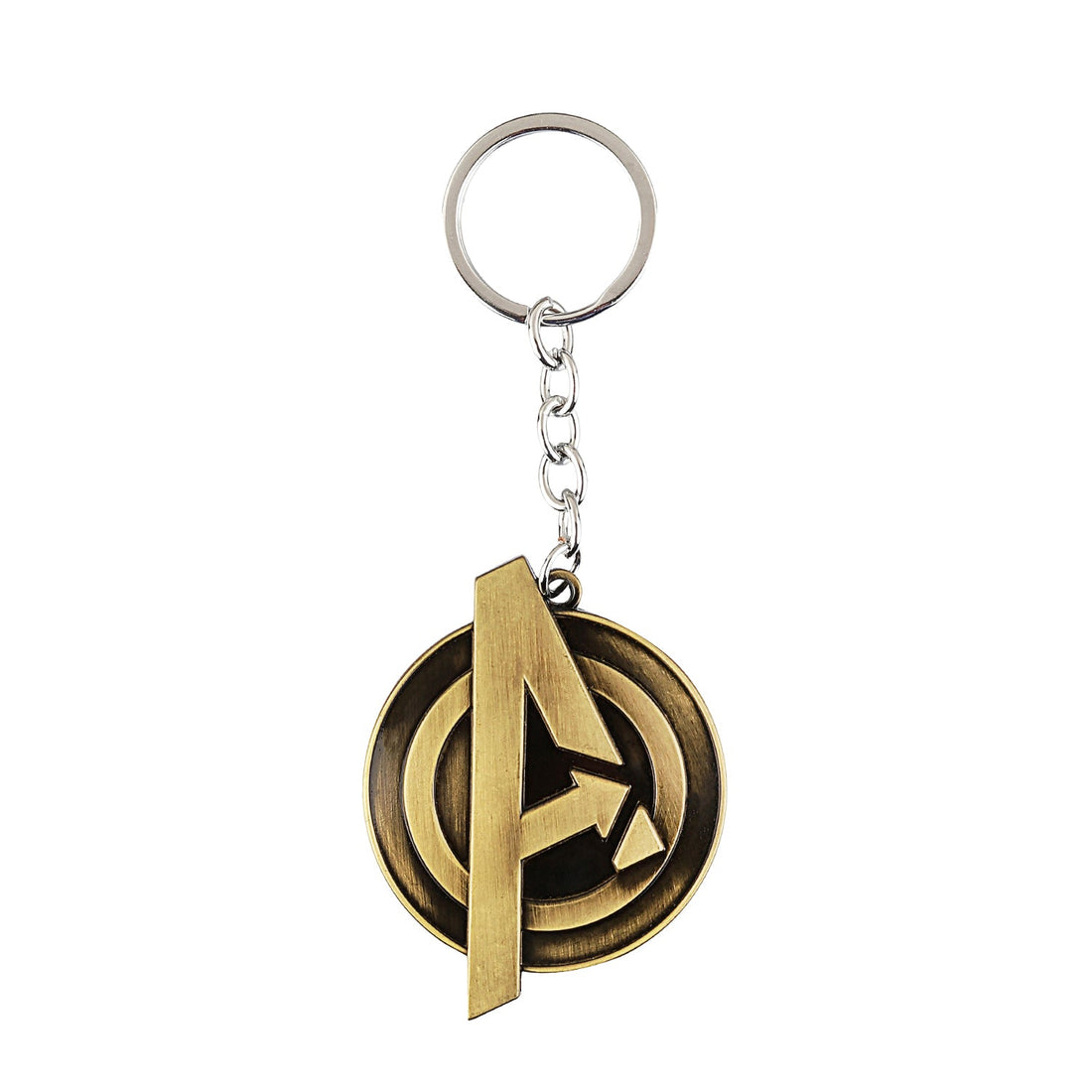 Marvel Avengers Logo Metal Keychain Silver/Bronze | AZ61