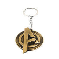 Marvel Avengers Logo Metal Keychain Silver/Bronze | AZ61