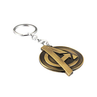 Marvel Avengers Logo Metal Keychain Silver/Bronze | AZ61