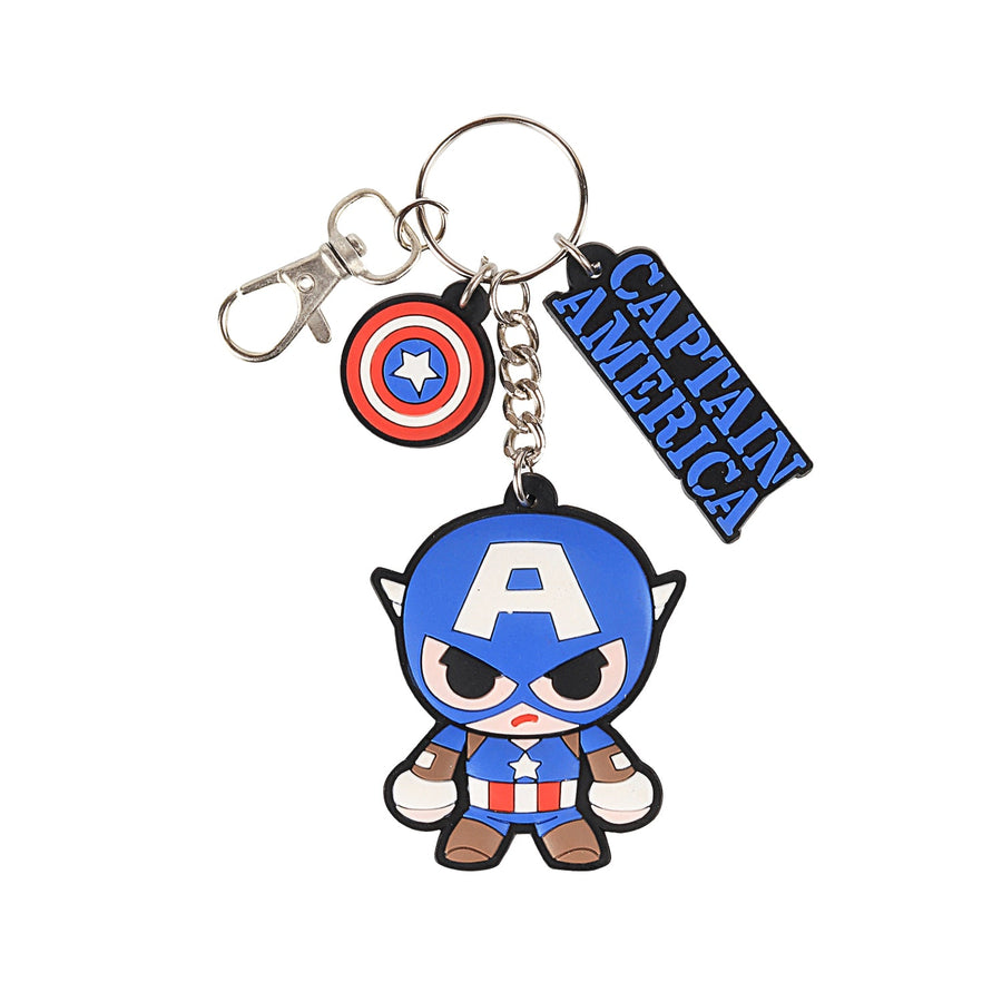 Marvel Avengers Captain America Travelling Pocket PVC Key Chain for Gifting With Key Ring Men & Women