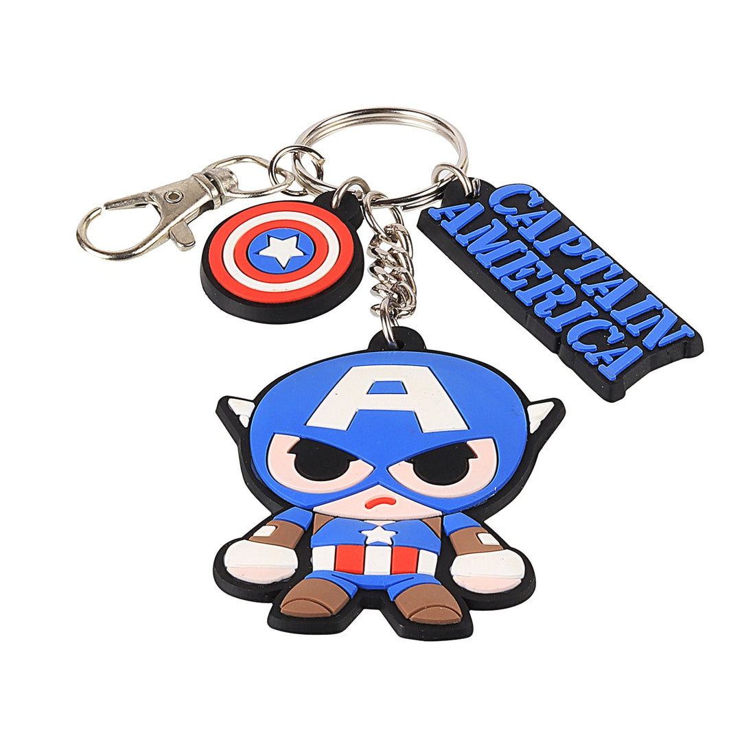 Marvel Avengers Captain America Travelling Pocket PVC Key Chain for Gifting With Key Ring Men & Women