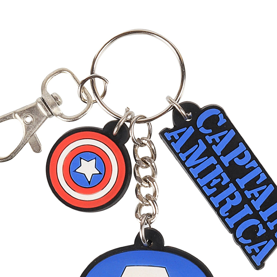 Marvel Avengers Captain America Travelling Pocket PVC Key Chain for Gifting With Key Ring Men & Women