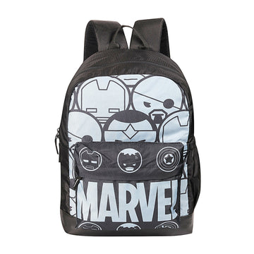 Marvel Avengers Bigg Character Black & Grey Backpack
